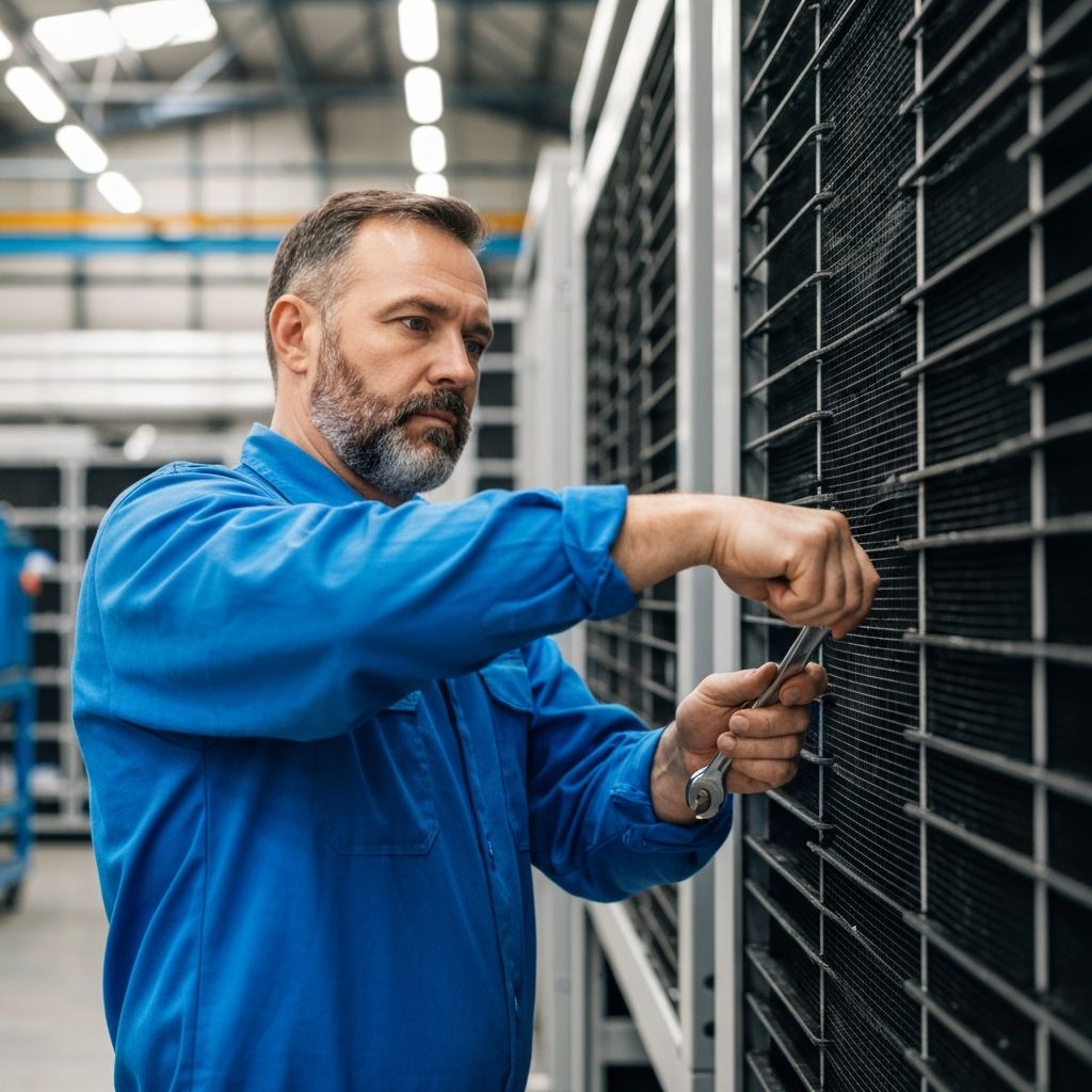 HVAC Technician Working